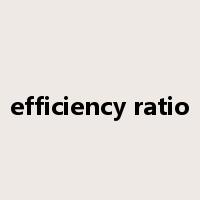 efficiency ratio是什么意思