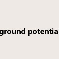 ground potential是什么意思