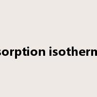 sorption isotherm是什么意思