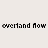 overland flow是什么意思