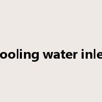 cooling water inlet是什么意思