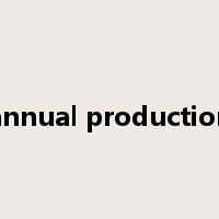annual production是什么意思