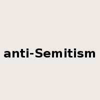 anti-Semitism是什么意思