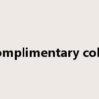 Complimentary color是什么意思