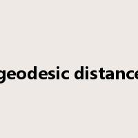 geodesic distance是什么意思