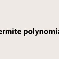 Hermite polynomials是什么意思
