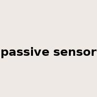 passive sensor是什么意思