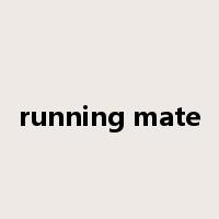 running mate是什么意思