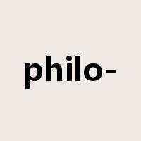 philo-是什么意思