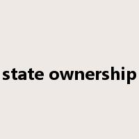 state ownership是什么意思
