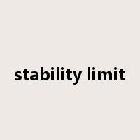 stability limit是什么意思