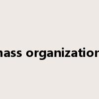 mass organizations是什么意思