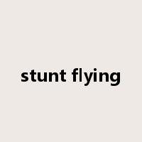 stunt flying是什么意思
