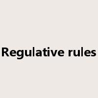 Regulative rules是什么意思