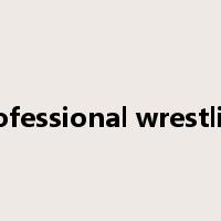professional wrestling是什么意思