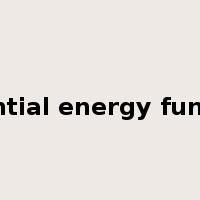 potential energy function是什么意思
