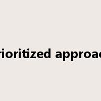 prioritized approach是什么意思