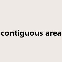 contiguous area是什么意思