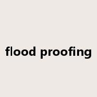 flood proofing是什么意思