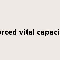 forced vital capacity是什么意思