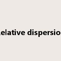Relative dispersion是什么意思