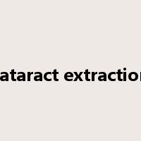 cataract extraction是什么意思