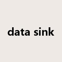 data sink是什么意思