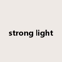 strong light是什么意思