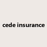 cede insurance是什么意思