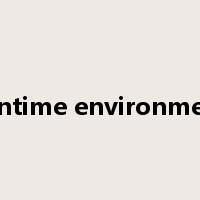 runtime environment是什么意思