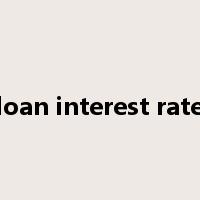 loan interest rate是什么意思