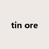 tin ore是什么意思