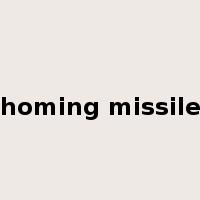 homing missile是什么意思
