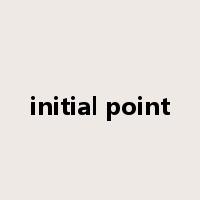 initial point是什么意思
