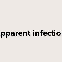 apparent infection是什么意思