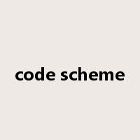 code scheme是什么意思