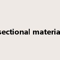 sectional material是什么意思