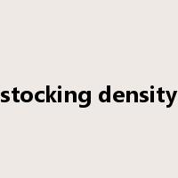 stocking density是什么意思
