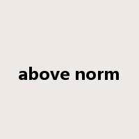 above norm是什么意思