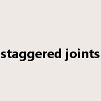 staggered joints是什么意思