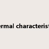 thermal characteristics是什么意思