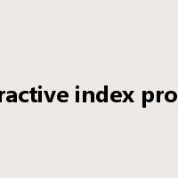 refractive index profile是什么意思