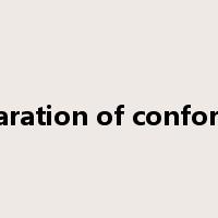 declaration of conformity是什么意思
