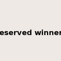 deserved winners是什么意思