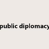 public diplomacy是什么意思