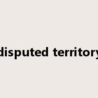 disputed territory是什么意思