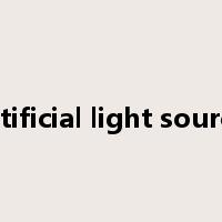 artificial light source是什么意思