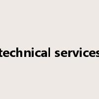 technical services是什么意思