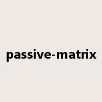 passive-matrix是什么意思