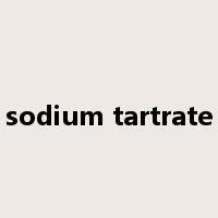 sodium tartrate是什么意思